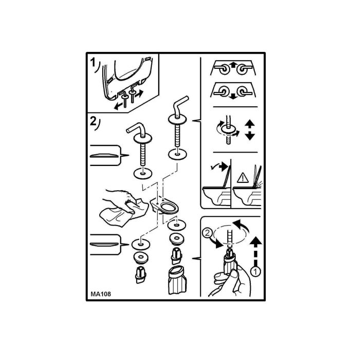 Ideal Standard Contour 21 S409236 toiletzitting met deksel blauw