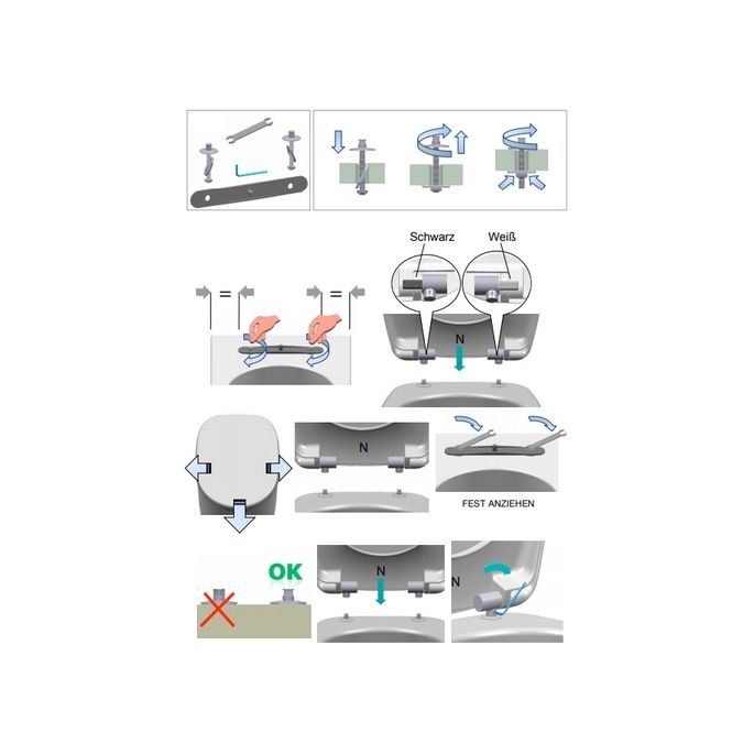 Ideal Standard Softmood J4766BJ set van 2 scharnieren chroom (tot 31/08/2012)