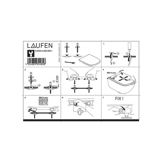 Laufen Kartell by Laufen 8913310000001 toiletzitting met deksel wit *niet meer leverbaar*