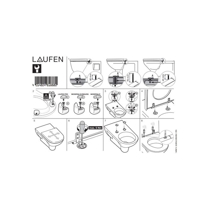 Laufen Pro Liberty 8989503000001 toiletzitting met deksel wit