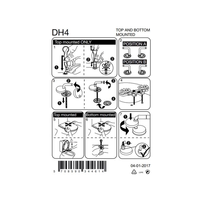 Pressalit Objecta D Pro 998011-DH4999 toiletzitting met deksel wit polygiene