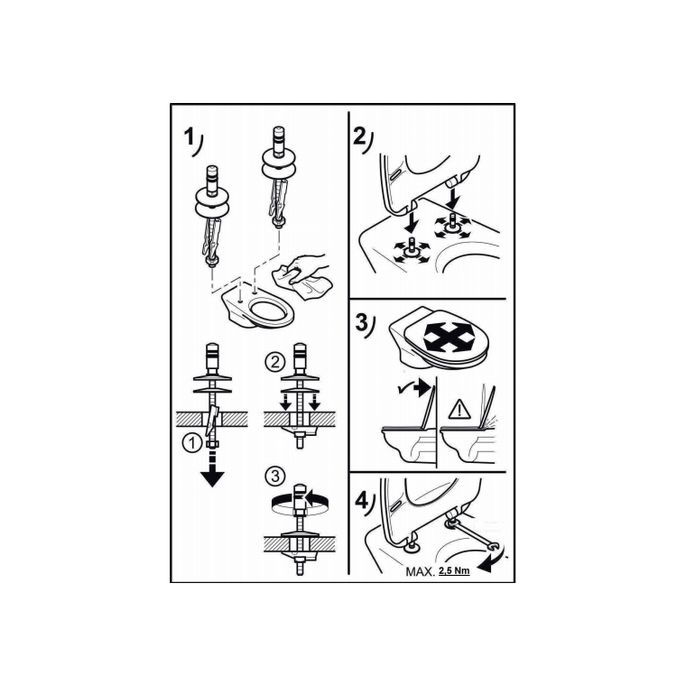 Villeroy en Boch Avento 9M77C101 toiletzitting met deksel wit