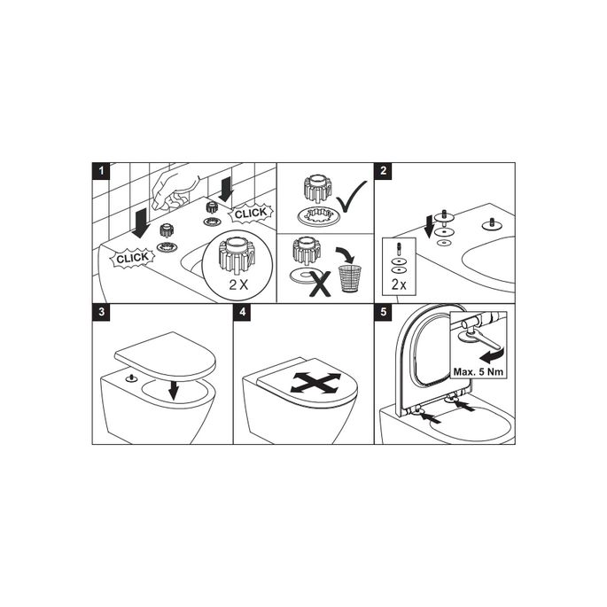 Villeroy en Boch Finion 9M88S1RW toiletzitting met deksel wit (Stone White CeramicPlus)