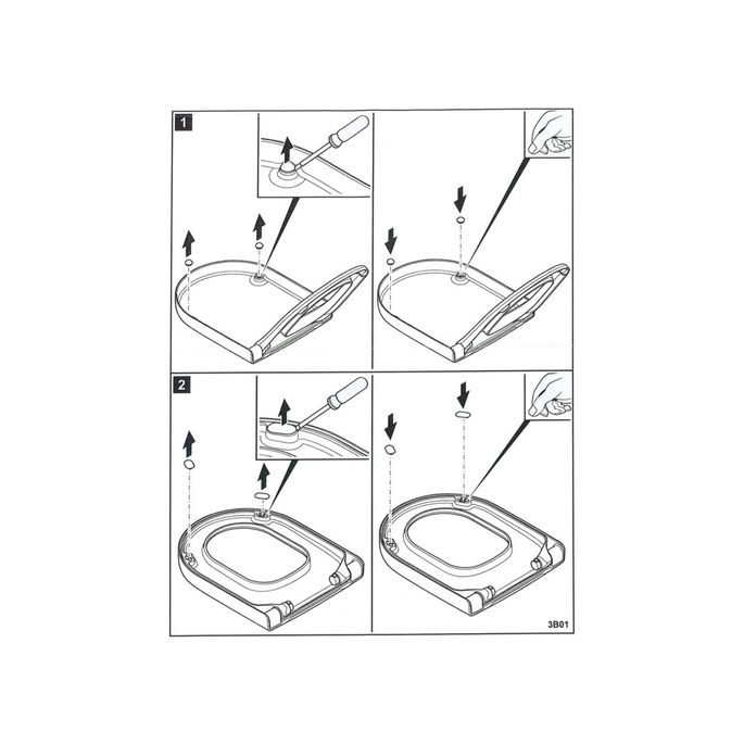 Villeroy en Boch Hommage 92208800 buffers rond en ovaal