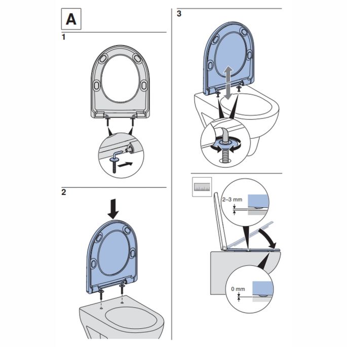 Geberit Renova 573010000 toiletzitting met deksel wit