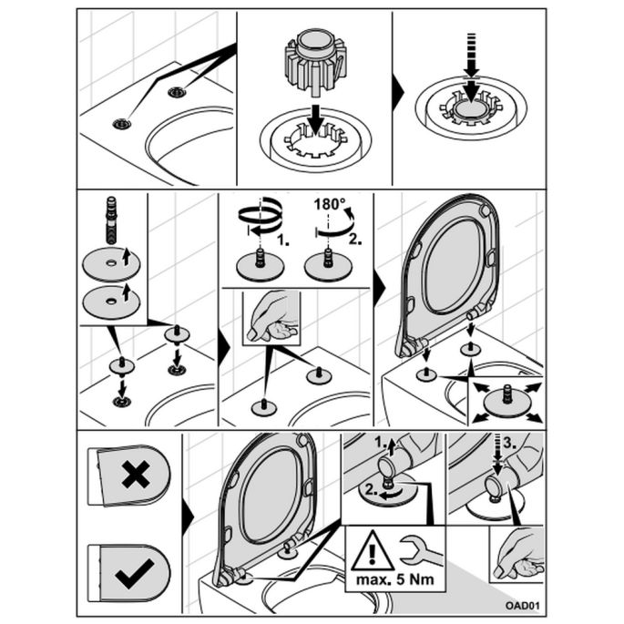 Villeroy en Boch Subway 3.0 8M42S1i4 toiletzitting met deksel grafiet