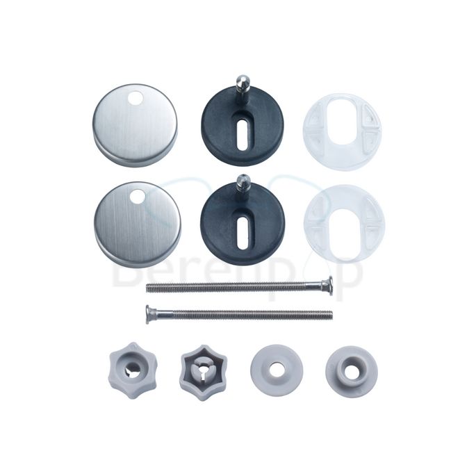 Diaqua Barbana 31166680 toiletzitting met deksel zwart