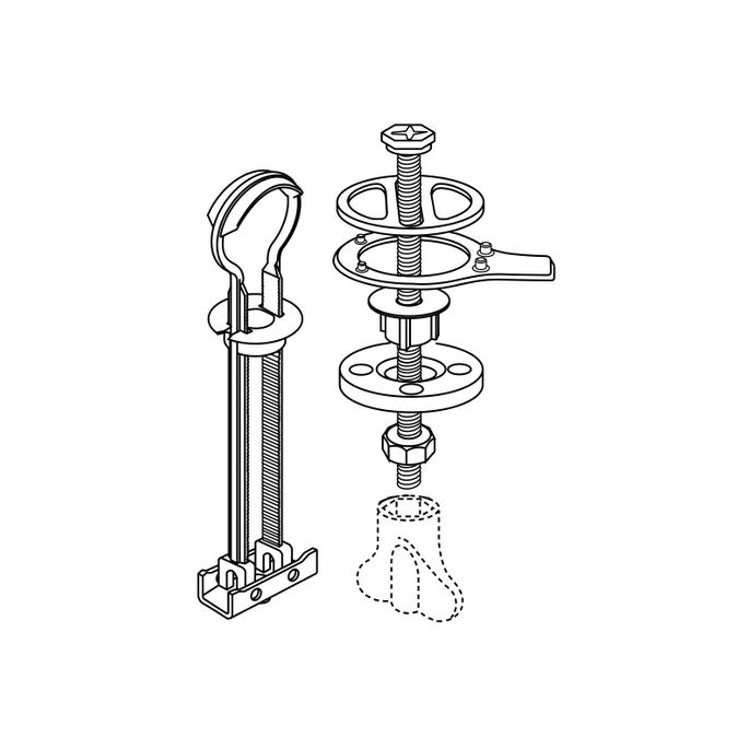 Pressalit Projecta Solid Pro 1001011-DG4925 toiletzitting zonder deksel wit polygiene