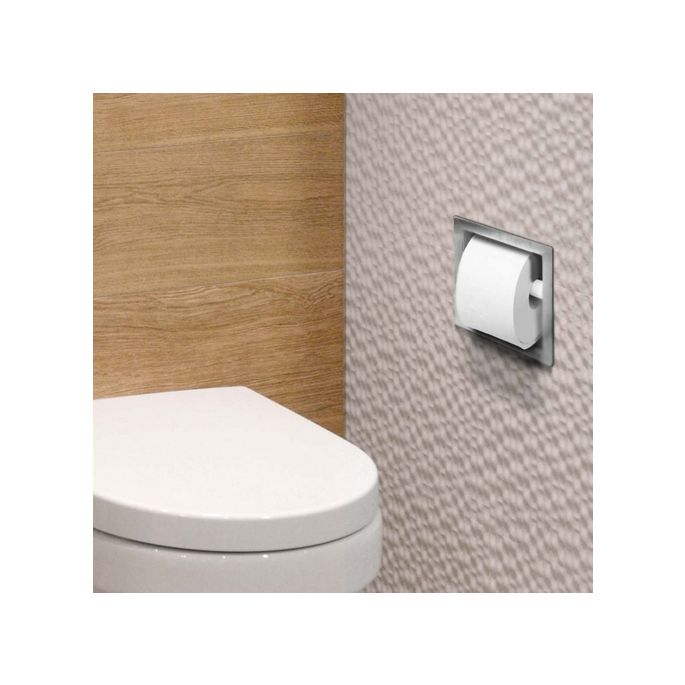 Looox Closed CL4 toiletrolhouder inbouw RVS