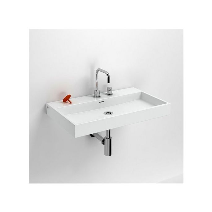 Clou Wash Me CL0201032 wastafel 70x42cm keramiek wit