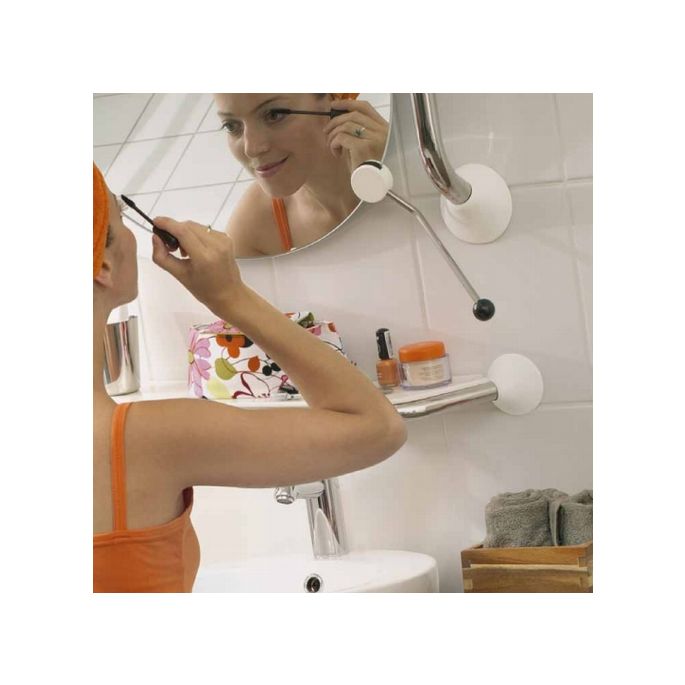 Handicare (Linido) LI2634000202 planchet RVS gepolijst (witte afdekkappen en aflegvlak)