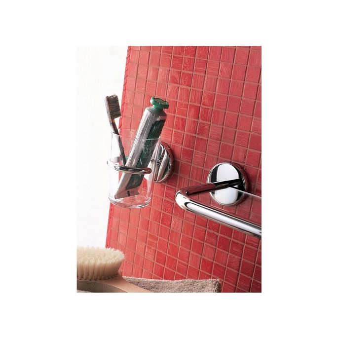 Inda Colorella A2308ACR01 planchet 60cm transparant glas/ chroom