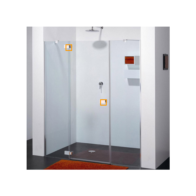 Provex E-Lite 1242SA05F afdekkappen scharnieren chroom