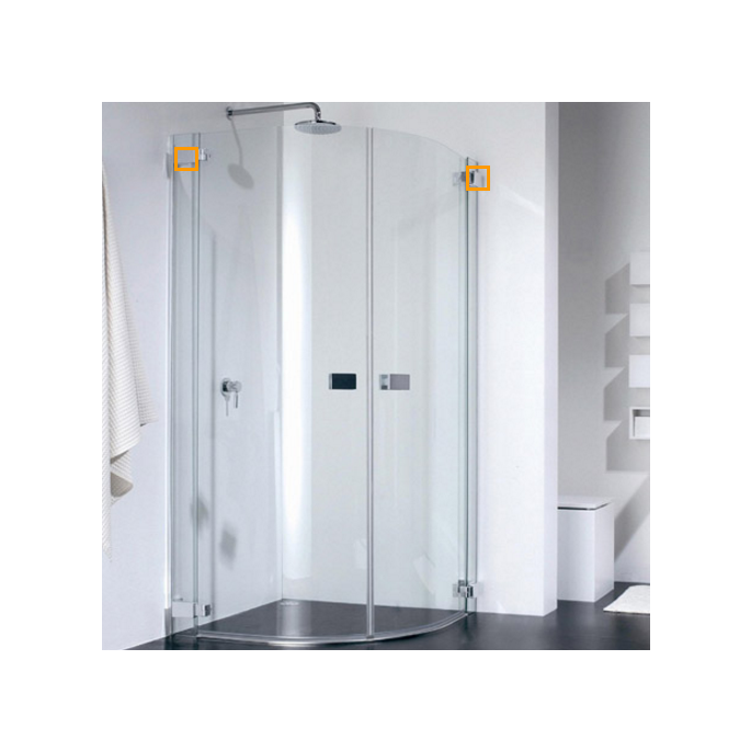 Provex E-Lite 1242SA05F afdekkappen scharnieren chroom