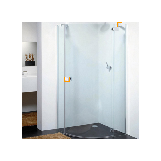 Provex E-Lite 1242SA05F afdekkappen scharnieren chroom