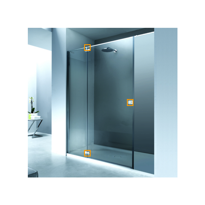 Provex 1311SA00F afwateringsstrip 120cm, 10mm hoog, transparant, voor glasdikte 8mm