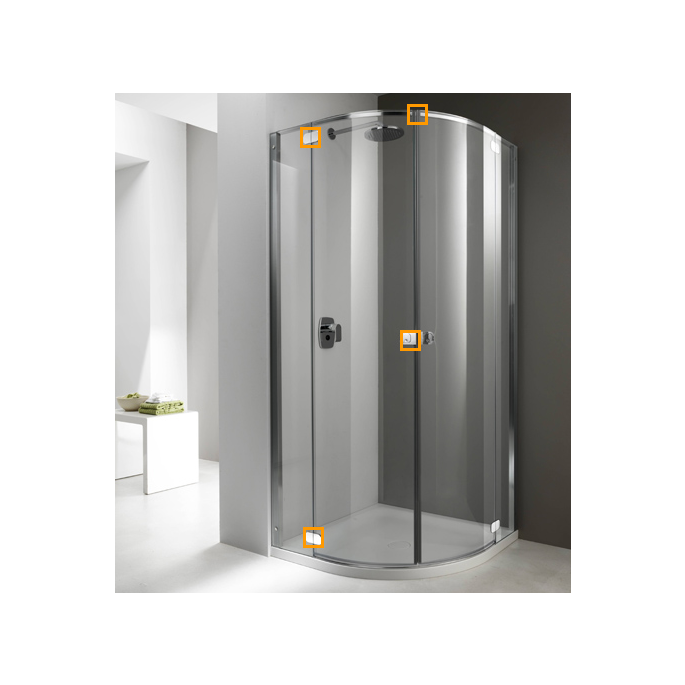 Provex Flat 1331SA05F onderdorpelset chroom