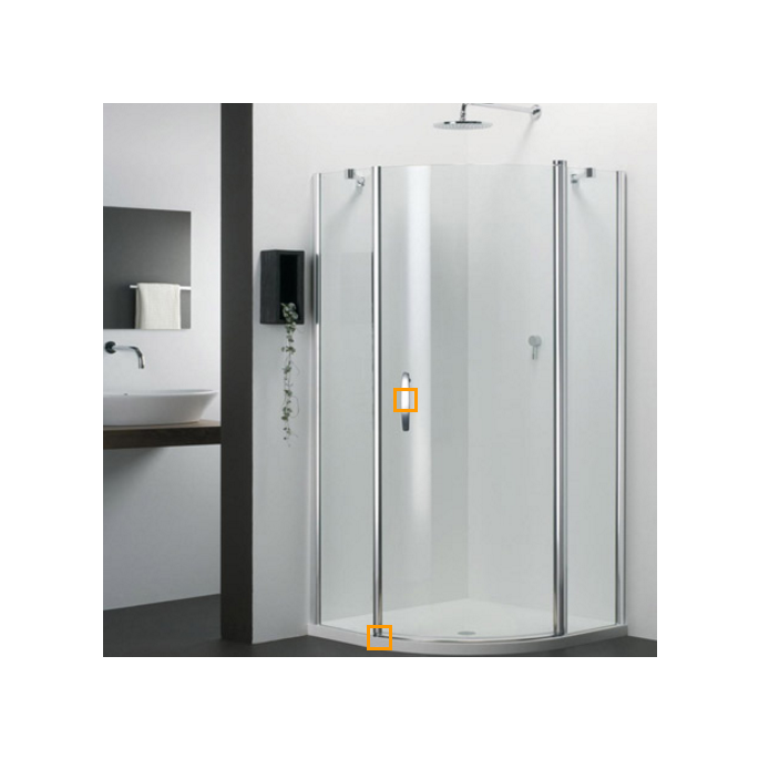 Provex 1200SA00F+ afwateringsstrip 92cm, 15mm hoog, transparant, voor glasdikte 6mm