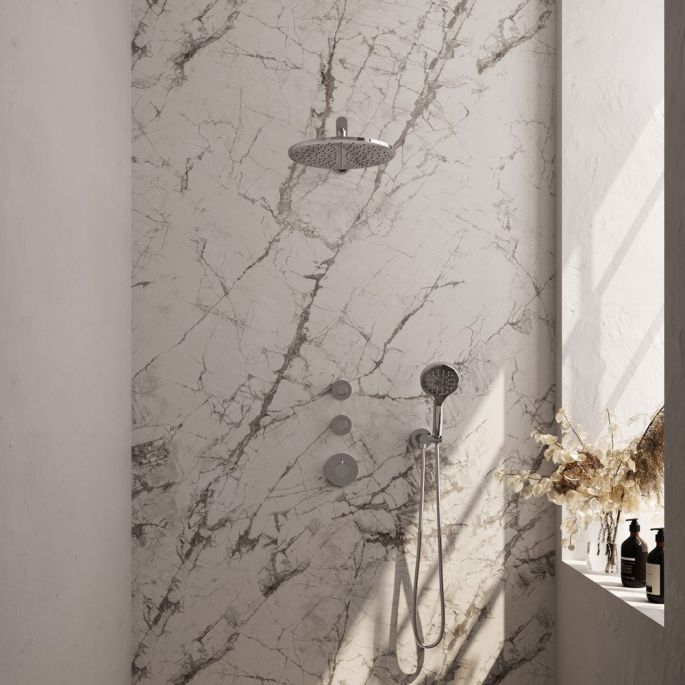 Brauer Carving 5-CE-104 thermostatische inbouw regendouche SET 08 chroom