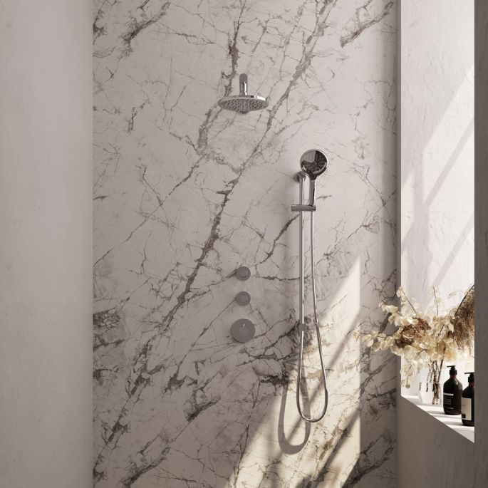 Brauer Carving 5-CE-115 thermostatische inbouw regendouche SET 19 chroom