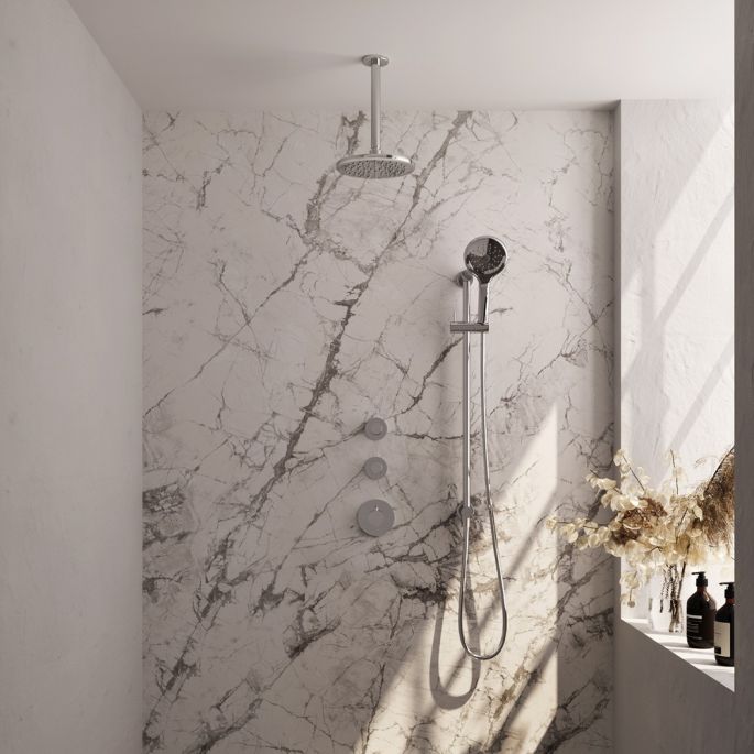 Brauer Carving 5-CE-119 thermostatische inbouw regendouche SET 23 chroom