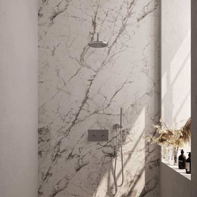 Brauer Carving 5-CE-186 thermostatische inbouw regendouche met drukknoppen SET 51 chroom