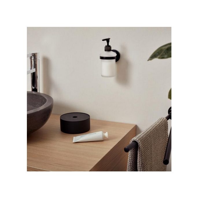 Haceka Aspen 1209518 2-lids handdoekhouder 430mm mat zwart