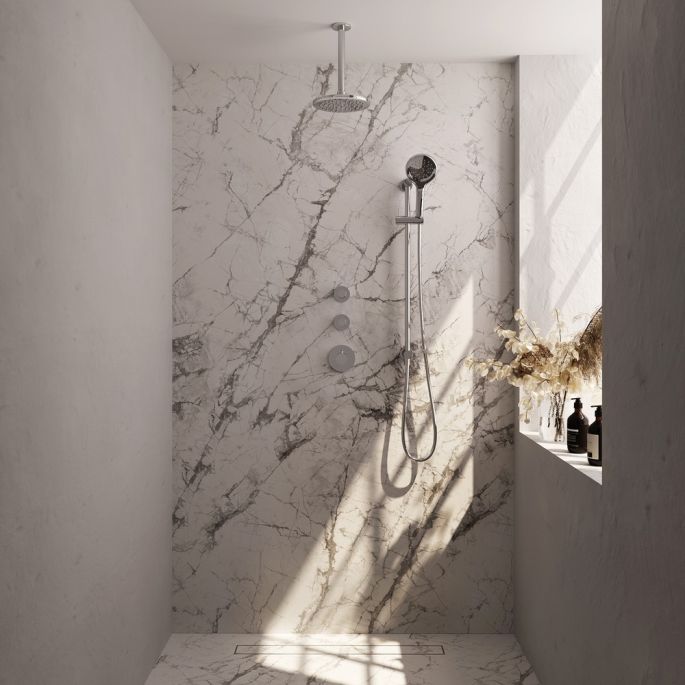 Brauer Carving 5-CE-119 thermostatische inbouw regendouche SET 23 chroom