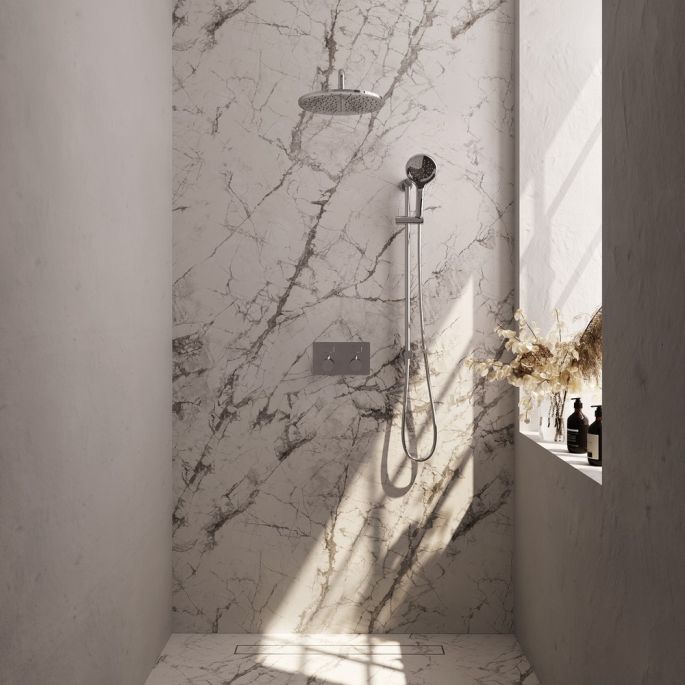 Brauer Edition 5-CE-181 thermostatische inbouw regendouche met drukknoppen SET 70 chroom