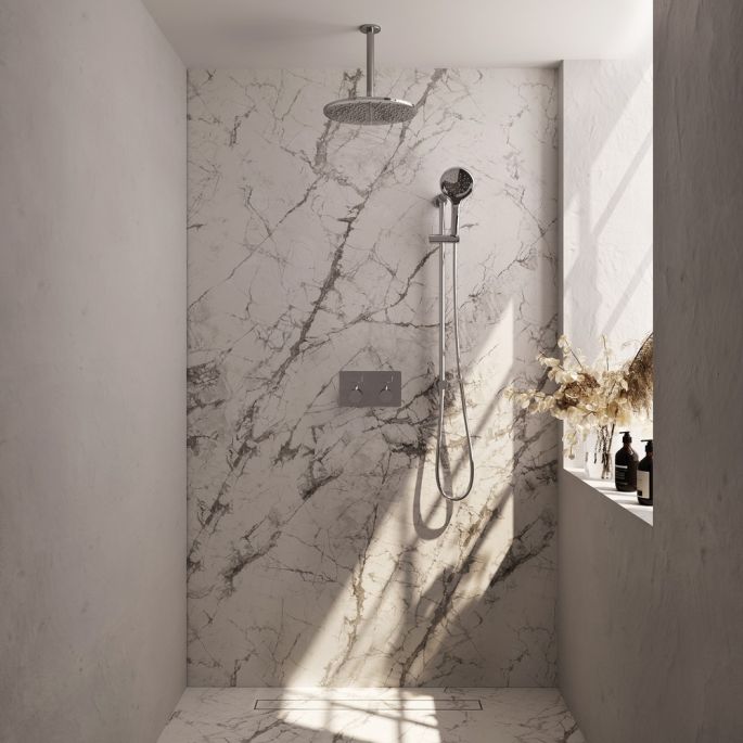 Brauer Edition 5-CE-183 thermostatische inbouw regendouche met drukknoppen SET 72 chroom