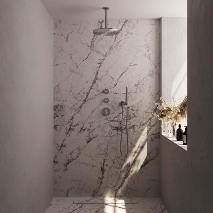 Brauer Edition 5-NG-027 thermostatische inbouw regendouche SET 06 RVS geborsteld PVD