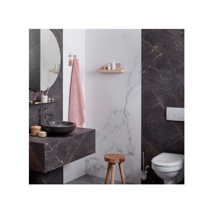 Haceka Allure 1208632 closetborstel porselein/ RVS geborsteld