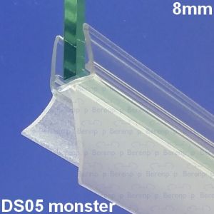 Exa-Lent Universal Probenstück Duschrohr Typ DS05 - 2cm lang und geeignet für Glasstärke 8mm - 1 Klappe 1 Klappe