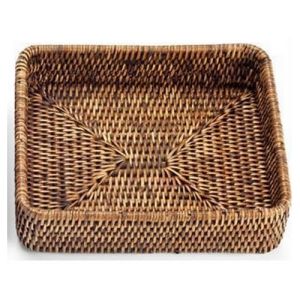 Decor Walther Basket 0931992 BASKET TAB 1 schaal/ tray rotan donker gekleurd