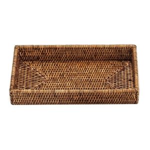 Decor Walther Basket 0932092 BASKET TAB 2 schaal/ tray rotan donker gekleurd