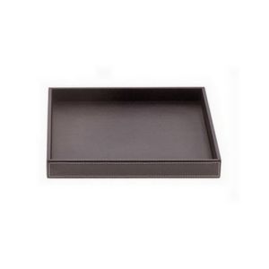 Decor Walther Brownie 0932590 BROWNIE TAB R schaal/ tray kunstleder donker bruin