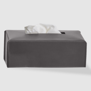 Decor Walther Nappa 0938093 NAPPA KB tissue box genuine leather smokey grey