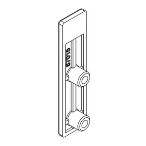 HSK Kienle E100311-U-41 achterplaat voor wandhouder beneden, chroom