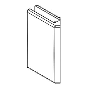 HSK Kienle E100314-U-90 5-Eck-Beschlag unten, Edelstahllook