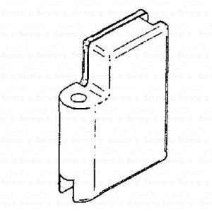 HSK Kienle E87312-3L Scharnierteil Glashalter oben links, Edelstahloptik *nicht länger verfügbar*