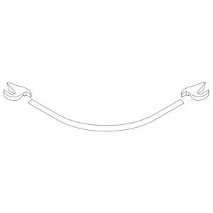 HSK Noblesse E76051 kwartronde waterdorpel 100cm chroom