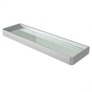 Haceka Aline 1208611 Ablage 600mm satiniertes Glas / gebürstetes Aluminium