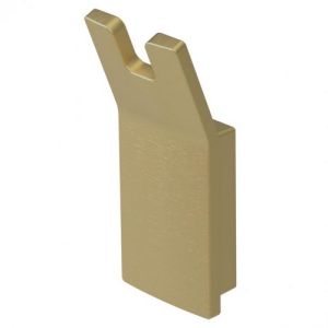 Haceka Aline 1208675 double hook brushed gold