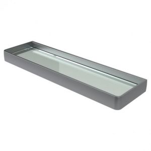 Haceka Aline 1208701 Ablage 600mm satiniertes Glas / gebürstetes Grau