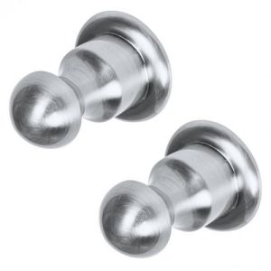 Haceka Allure 1208433 haak RVS geborsteld (set van 2 stuks)