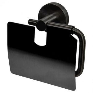 Haceka Kosmos 1208727 toilet roll holder with cover graphite