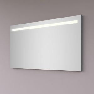 Hipp Design SPV 3040 spiegel 140x60cm met 1 horizontale LED baan, spiegelverwarming en stopcontact