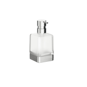 Inda Lea 1800 A1812ZCR21 zeepdispenser gesatineerd glas chroom