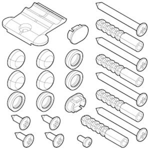 Novellini R01BJS01-68 mounting kit gray RAL 7046