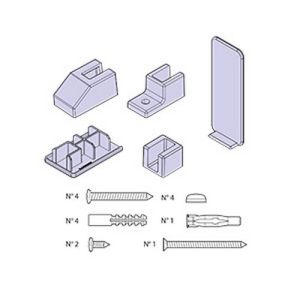 Novellini R01KUHH1-H montageset zwart